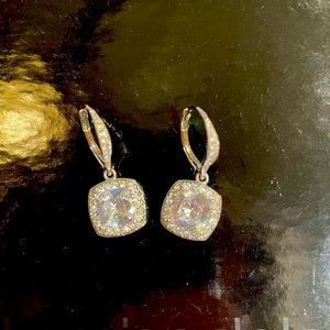 Nadri drop rhinestone earrings